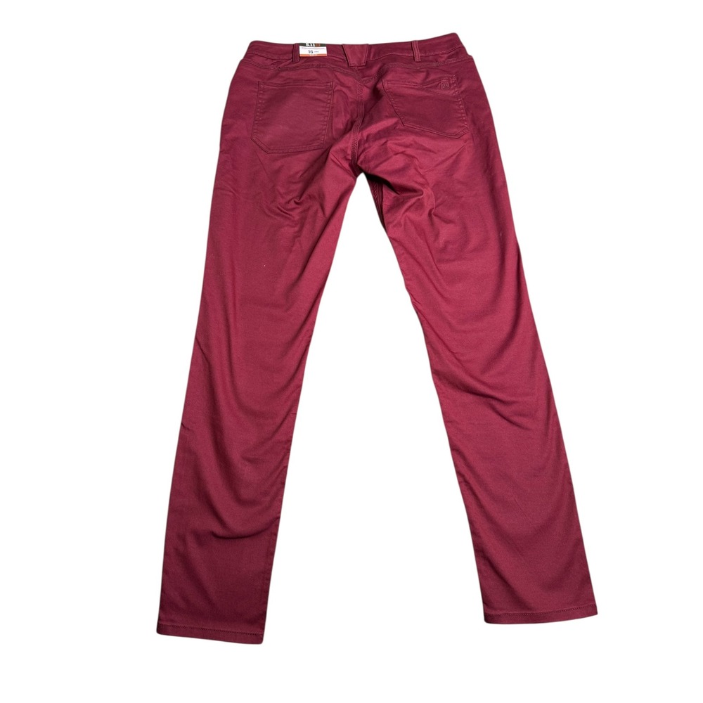 NWT 5.11‎ Tactical Defender Flex Pant Womens 16 Long Slim Burgundy Stretch - Picture 5 of 11